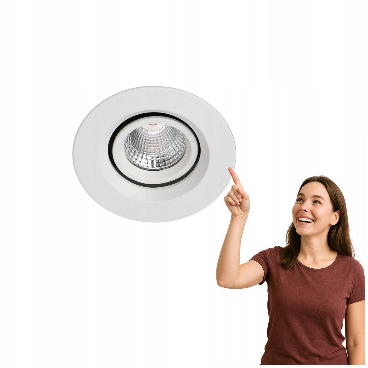 Moderné Led očko Torres Italux do interiéru IP44 3000K 13W