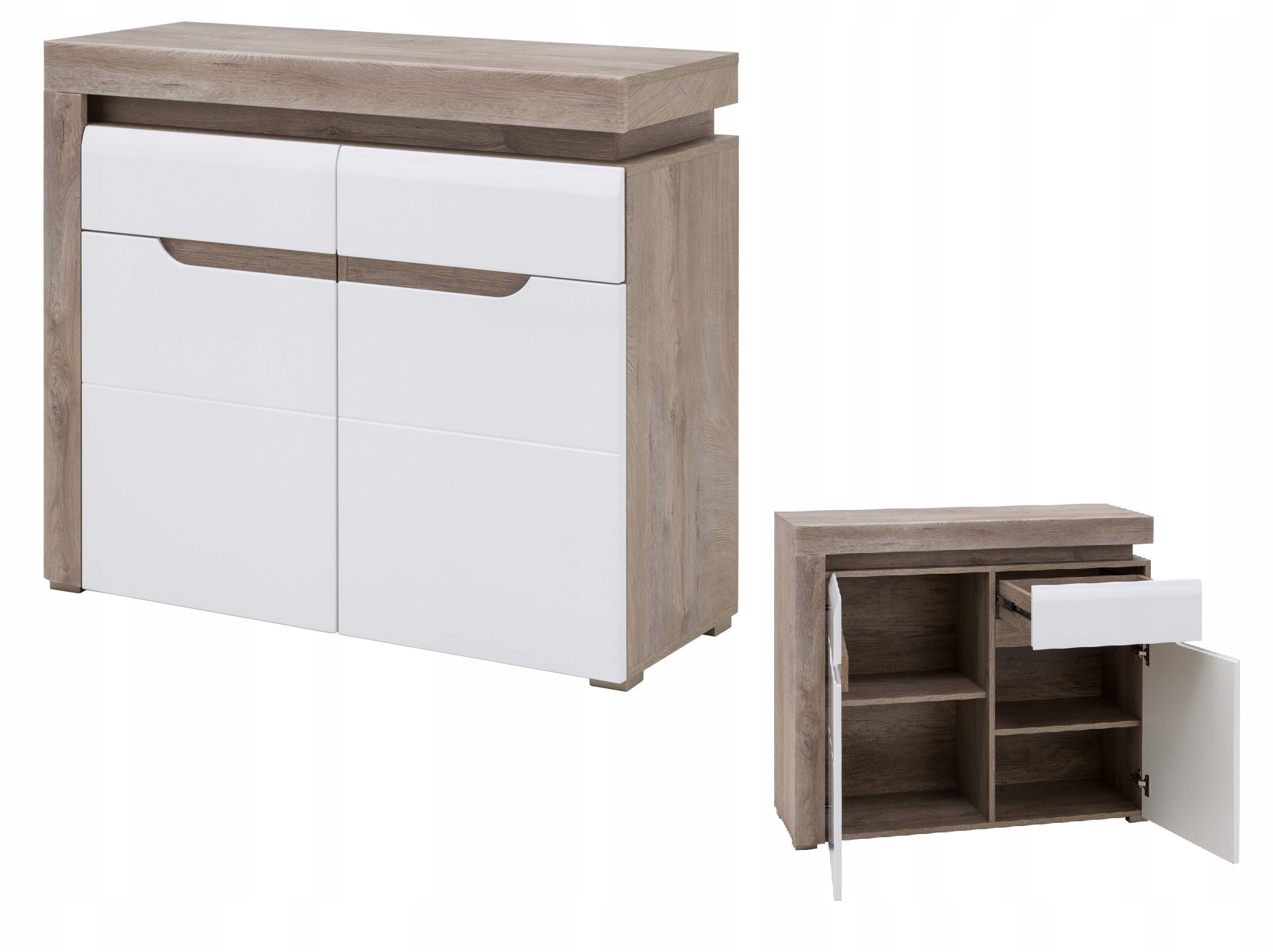 Komoda IRMA IM3 dąb+biel