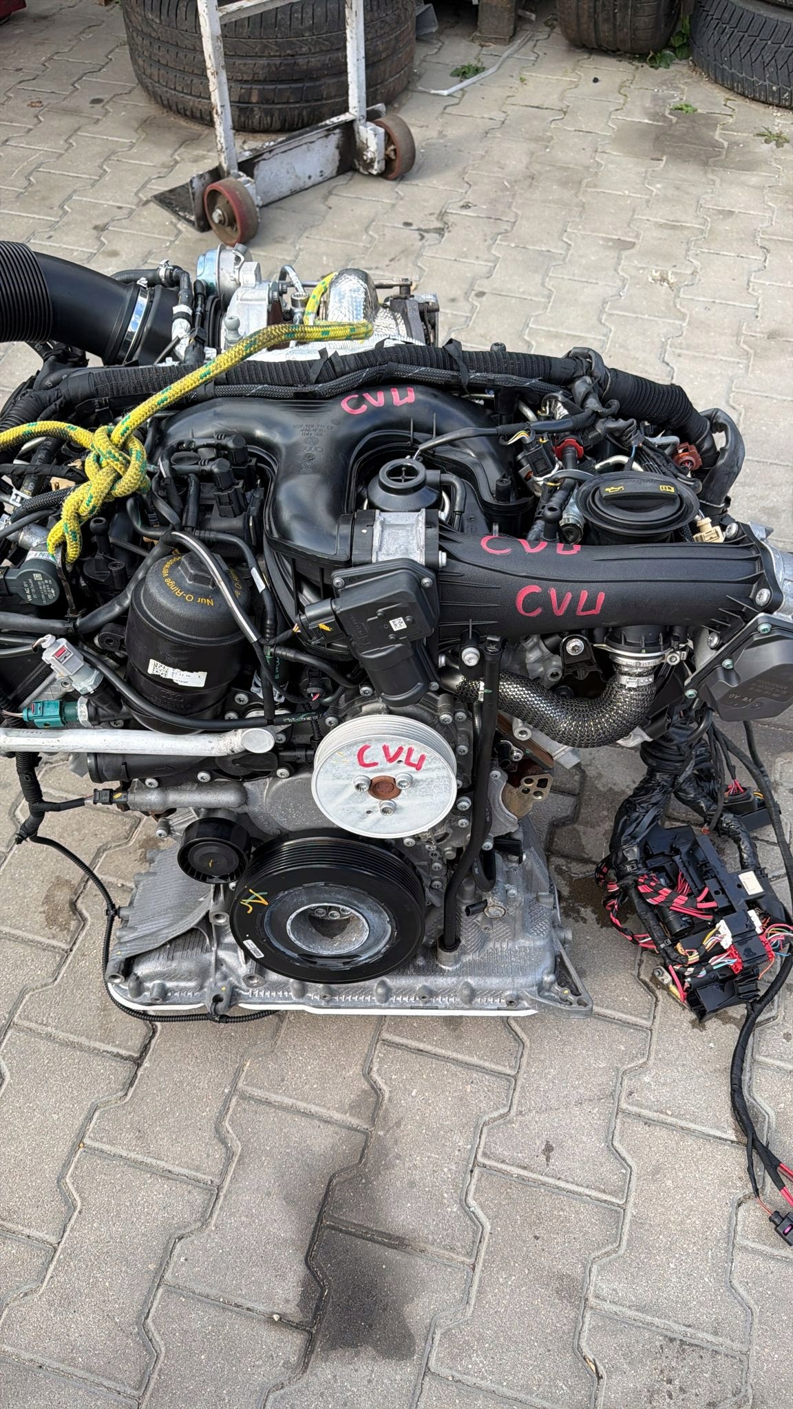 engine complete AUDI 3,0 TDI BITURBO CVU 90 TYS KM