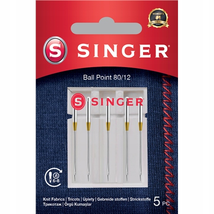Singer Igła Ball Point 80/12 5PK do dzianin