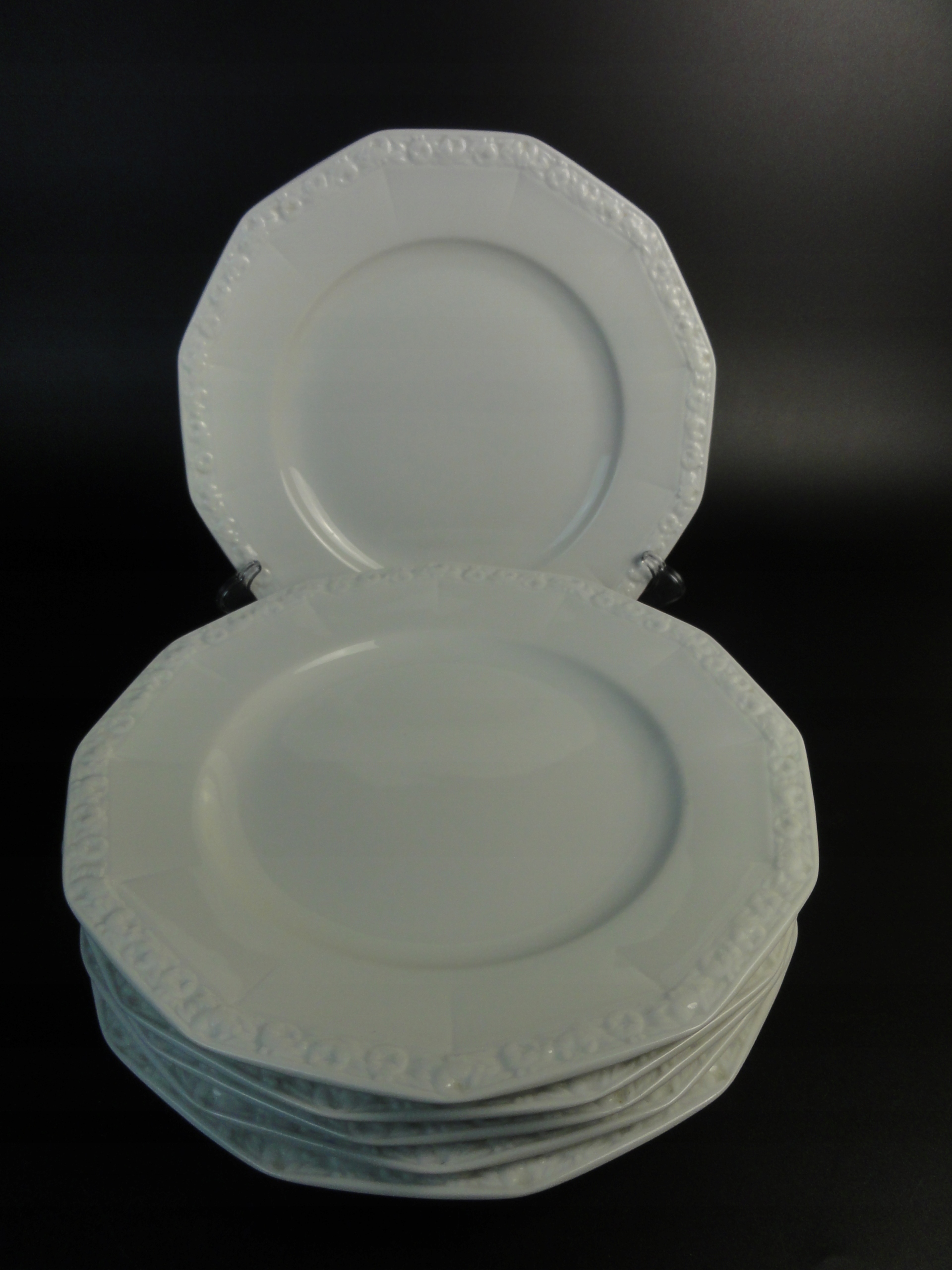 6 TALERZY OBIADOWYCH PŁYTKICH ROSENTHAL BIAŁA MARIA