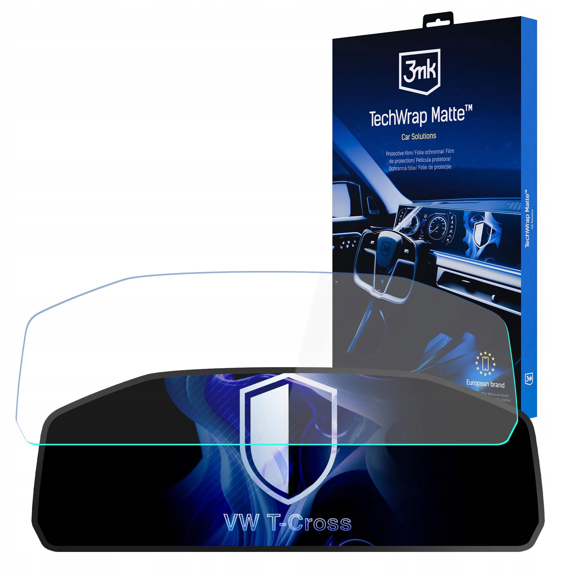 Folia ochronna Volkswagen T-Cross 2024-(Digital Cockpit 8'') 3mk TechWrap