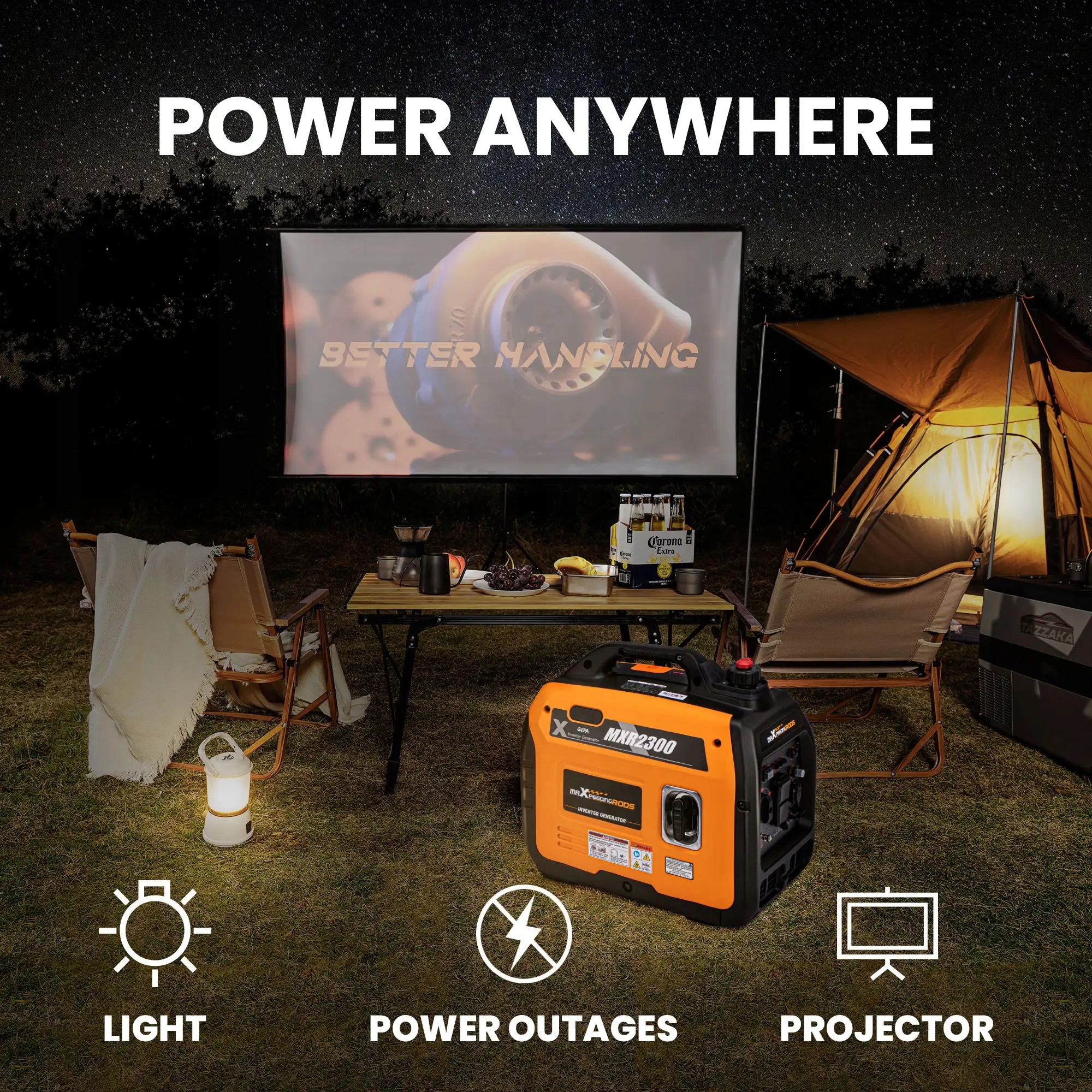 MXR2300 agregat prądotwórczy inwertorowy MaXpeedin Maksymalna moc 2300 W