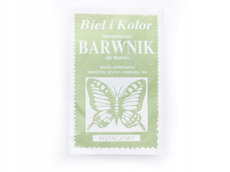 

Barwnik do tkanin Biel i Kolor farba Pistacja