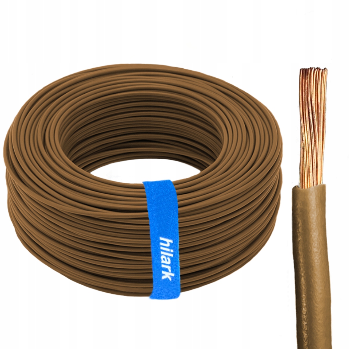 Inštalačný kábel 6 mm² H07V-K LgY 1x6 mm² lanko triedy 5 hnedé 100 m