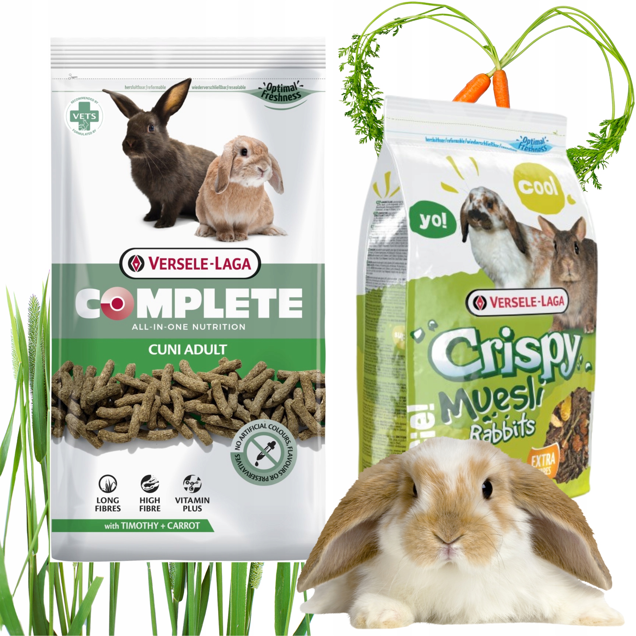 Levně Versele Laga Cuni Adult Complete pro králíka 1,75 kg Crispy Muesli 1 kg