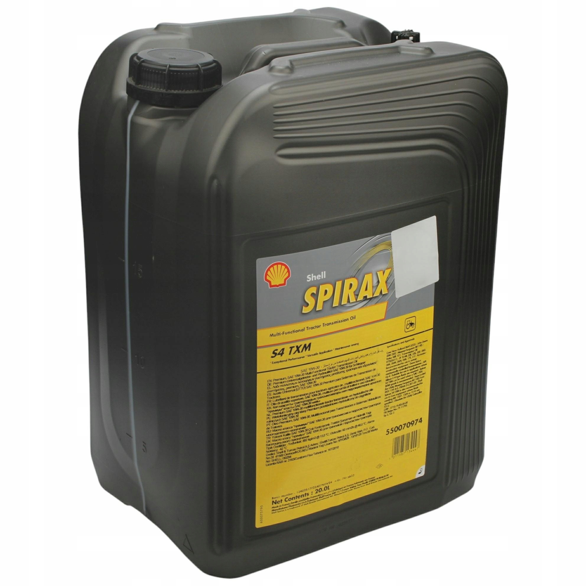 Hydraulický Prevodový Olej Shell Spirax S4 Txm 20 L