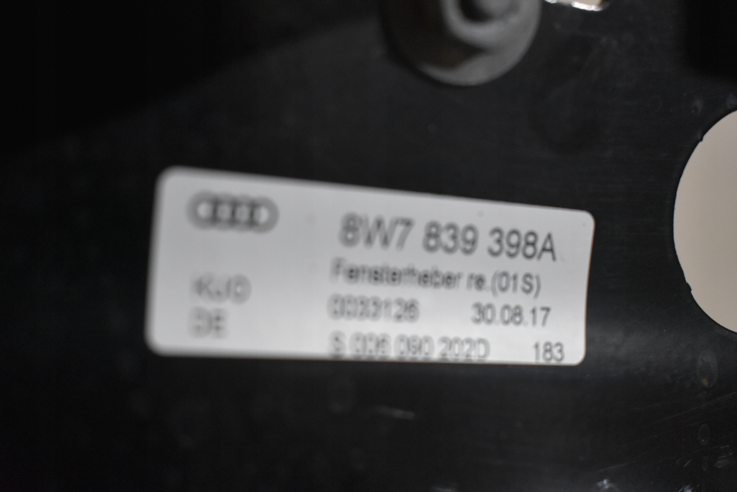 IDEALNY mechanism window regulator rear right AUDI A5 W8 1