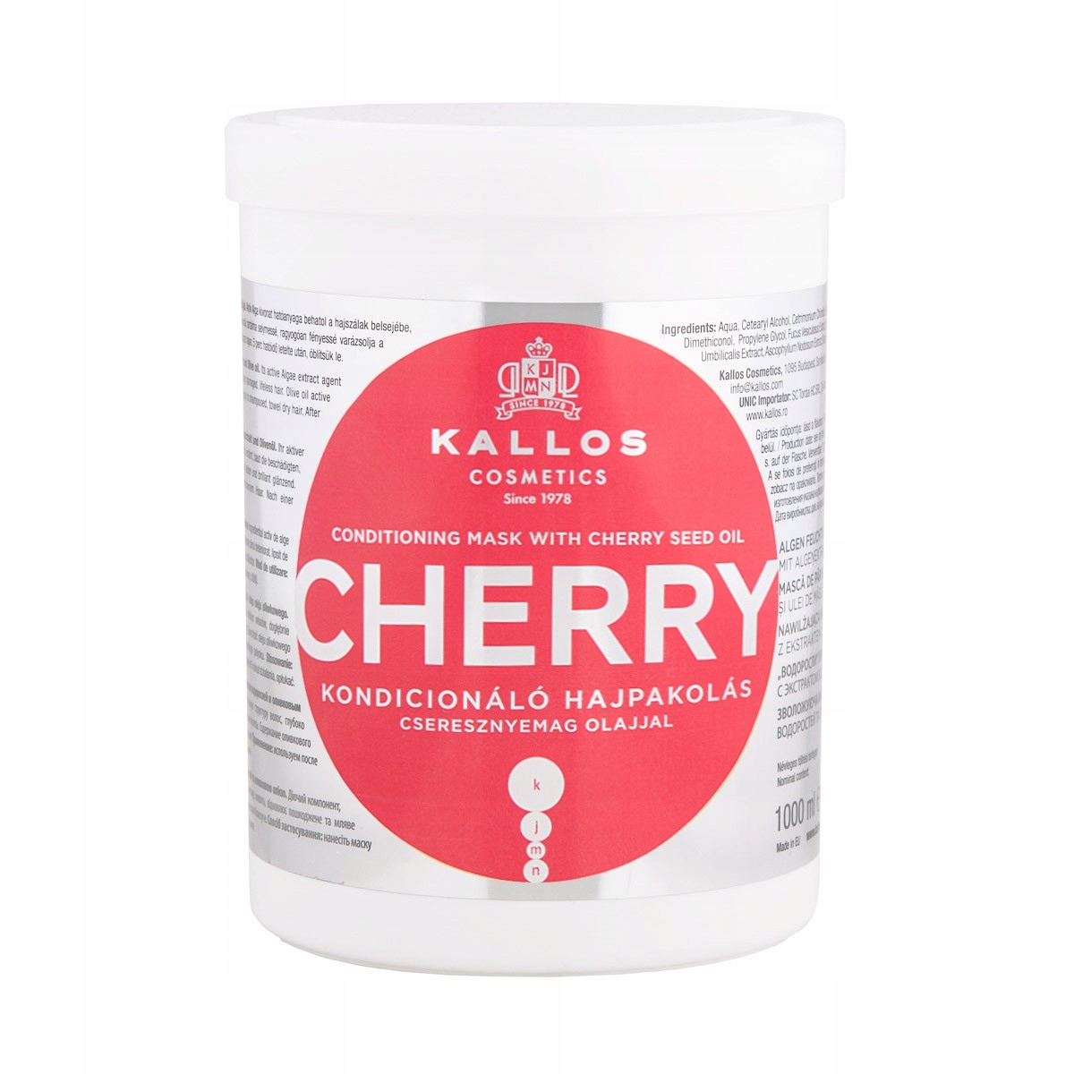 

Kallos Cherry kondycjonująca maska do włosów 1 L