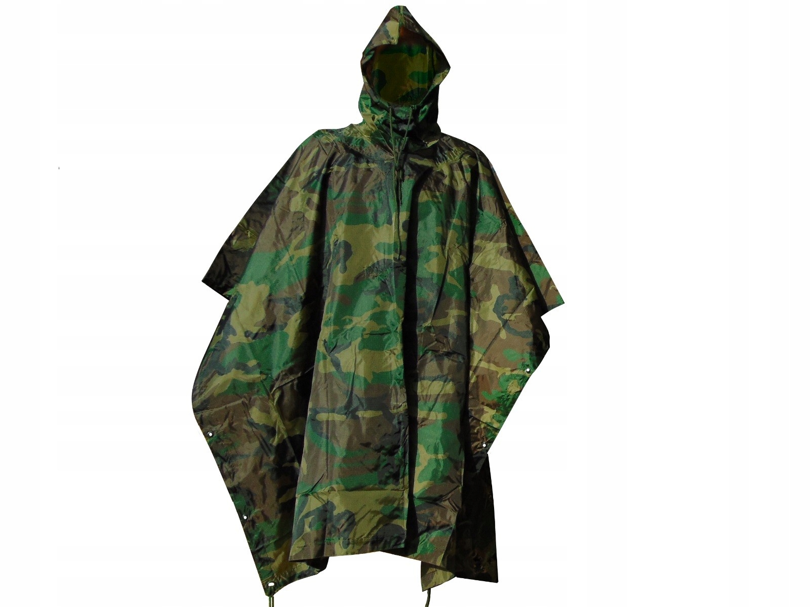 Poncho Us Mfh, woodland, rip-stop, wodoodporne, lekkie