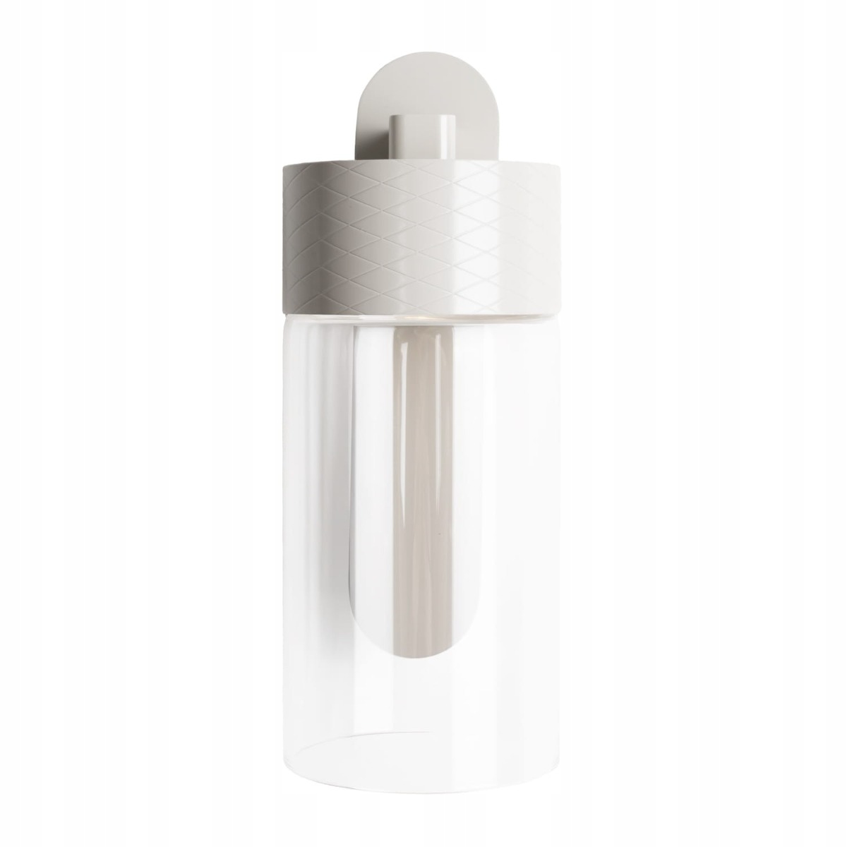 Maxlight Led nástěnné svítidlo 7W Fusion, šedé, skleněná trubice, IP20