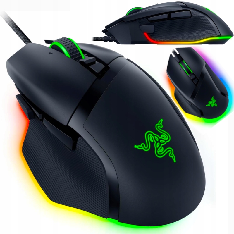 Mysz Gamingowa Optyczna Razer Basilisk V3 Konfigurowalna Led Do Gier
