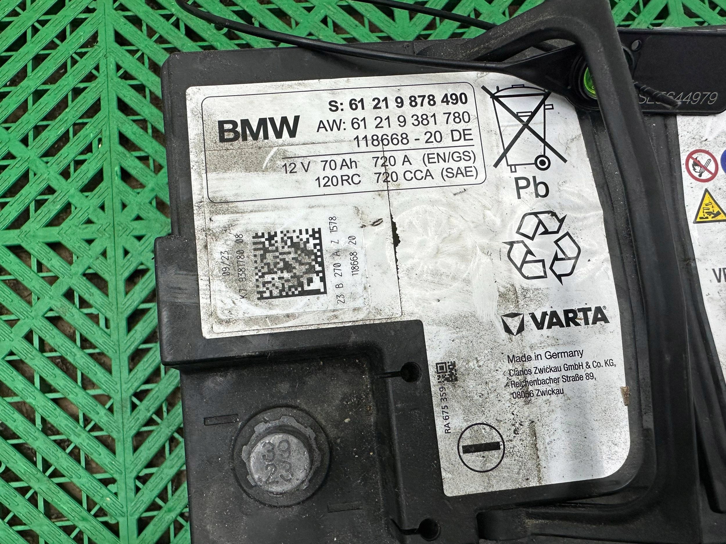 Akumulator Bateria AGM 12V 70Ah 720A BMW