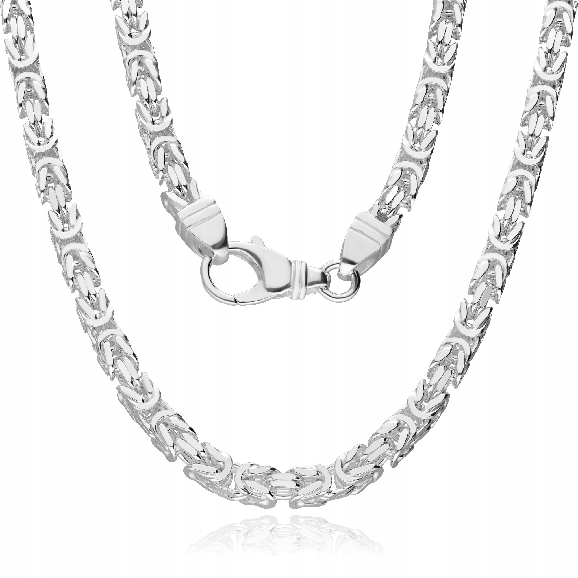 Stříbrný Řetěz Byzantská Královská Vazba 55 cm