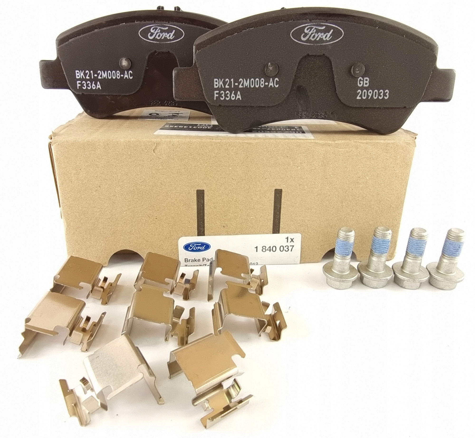 FORD KLOCKI HAMULCOWE TYŁ TRANSIT / CUSTOM 1840037