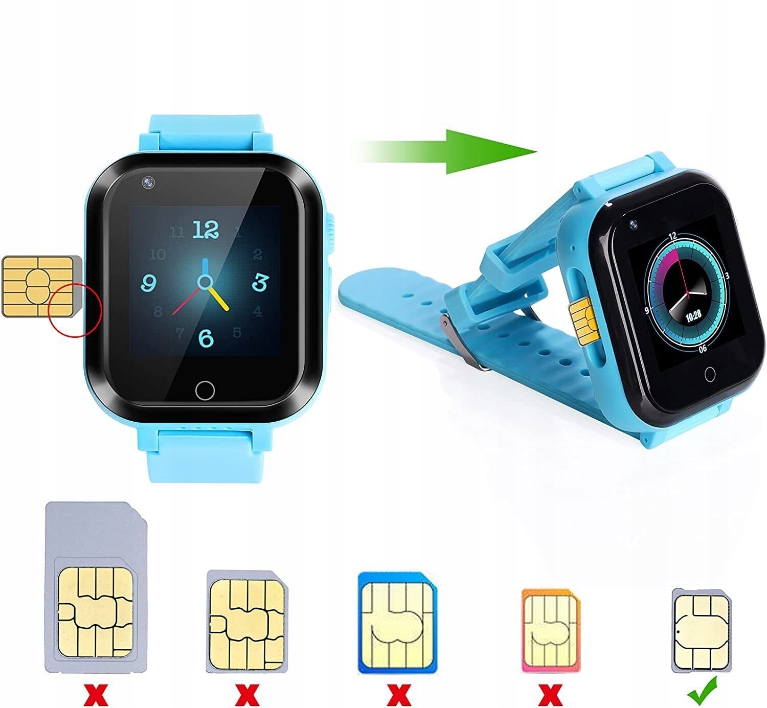 Smartwatch dla dzieci z gier kamerą GPS SOS 4G Marka Inna