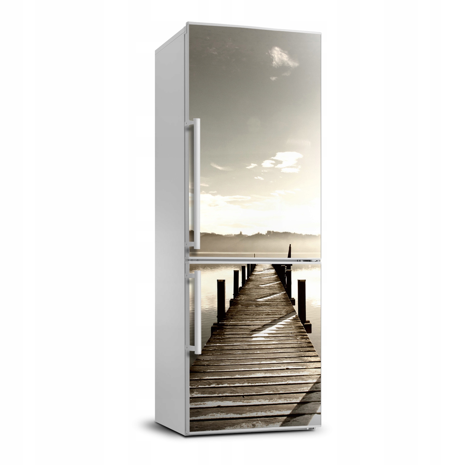 

Fototapeta samoprzylepna na lodówkę Drewniane molo