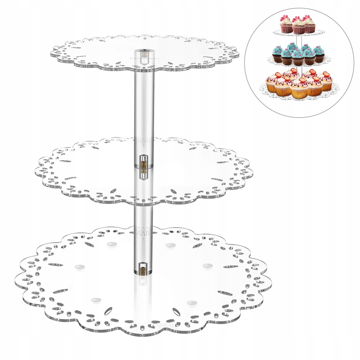 Stojan Etażér Na Muffiny, Cupcakes A Dorty Na Svatby A Narozeninové Oslavy