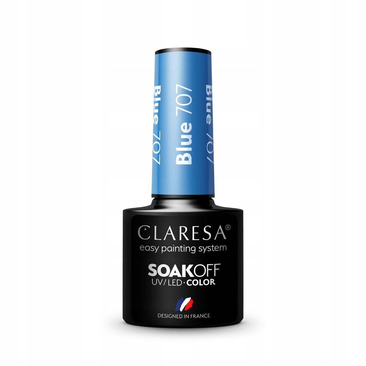 Claresa UV LED Nagellack Collection Hybrid Maniküre Soak Off Nail Polish, Farbe Blau, Nr 707, 5ml — 18