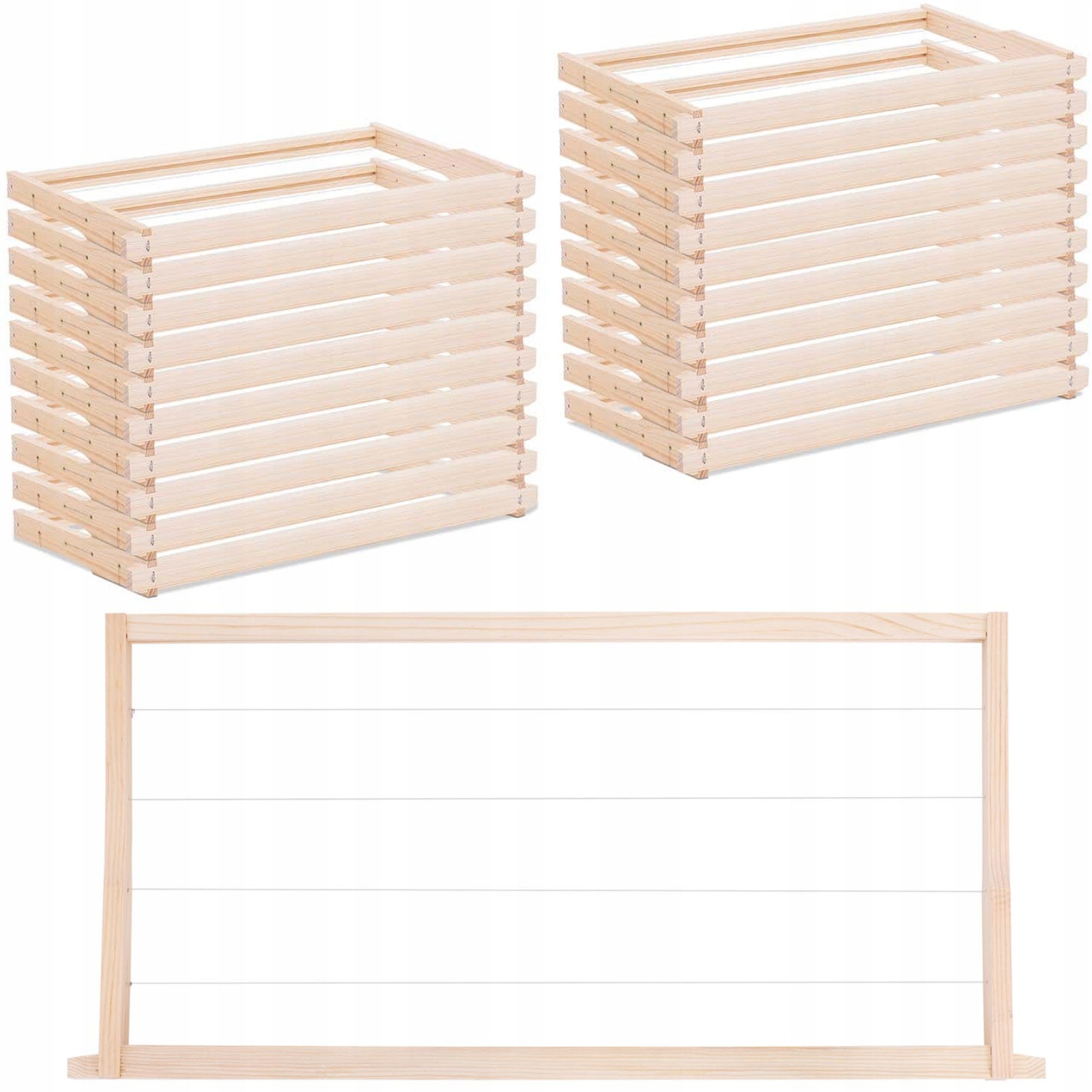 Rámeček úlu Langstroth, drátovaný, borovicový, 232 mm 20 kusů