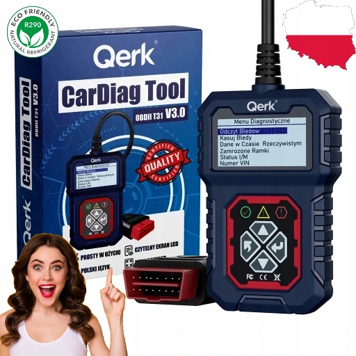 TESTER Samochodowy Komputer OBD2 POLSKI SKANER INTERFEJS DIAGNOSTYCZNY 2.0