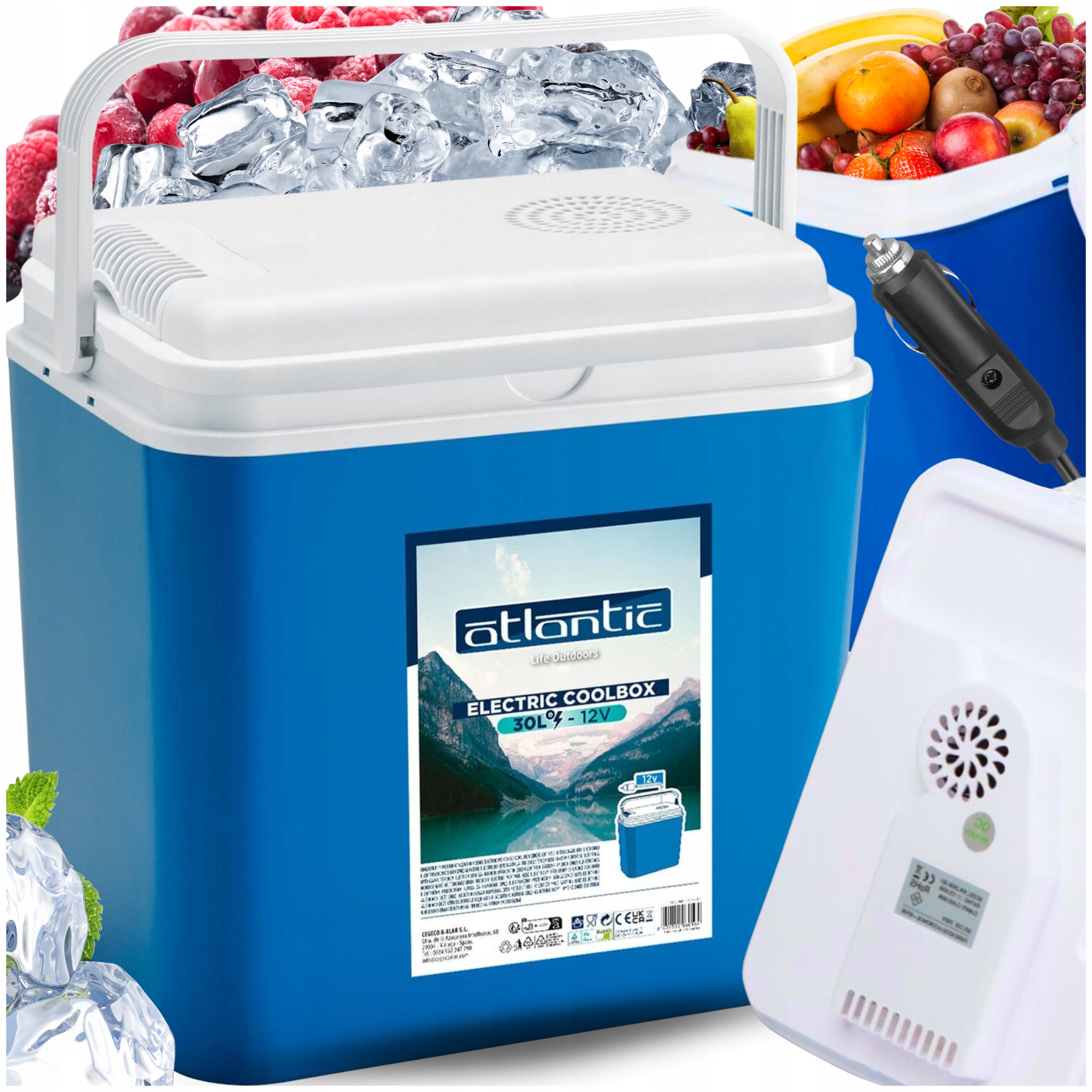 Turistická Chladnička elektrická 30L 12V do Auta karavan Loď Kemping cestování