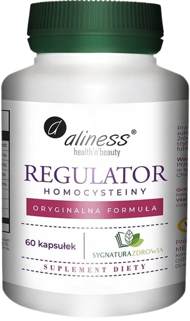 Aliness Regulator homocysteiny 60 kaps. B12 B6 Cholina Nac Objawy depresji