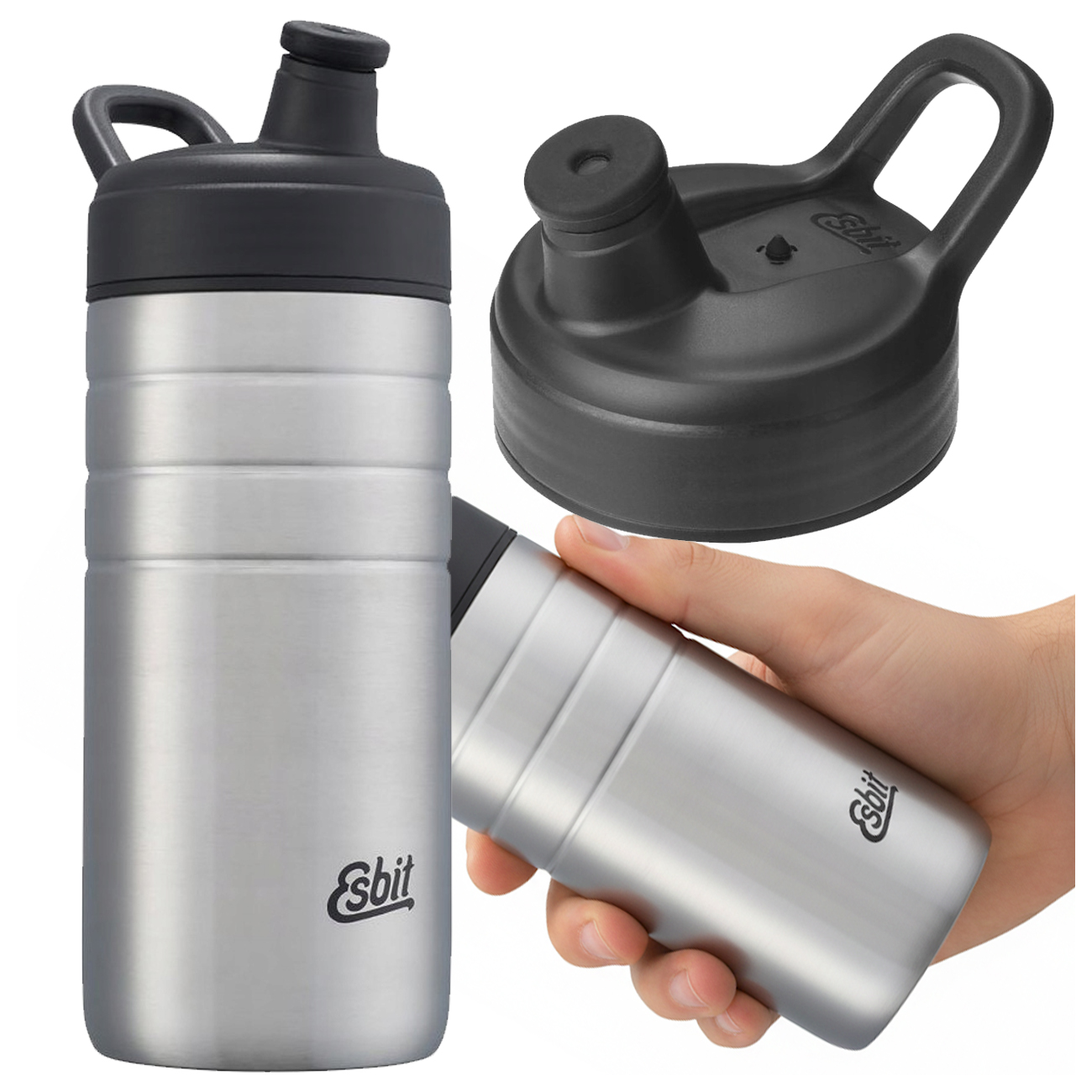 Bidon butelka turystyczna Esbit Majoris Sports Drinking Bottle 600 ml stal