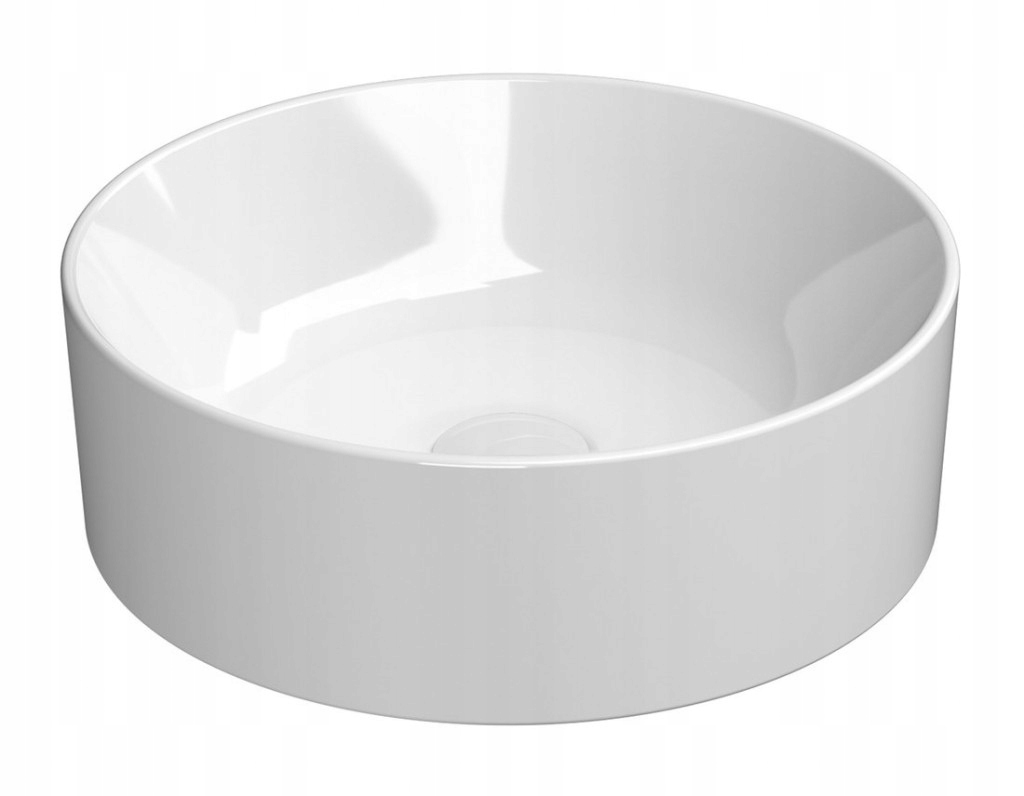 Kube X keramické umývadlo na dosku, priemer 40cm, biela ExtraGlaze (942611)