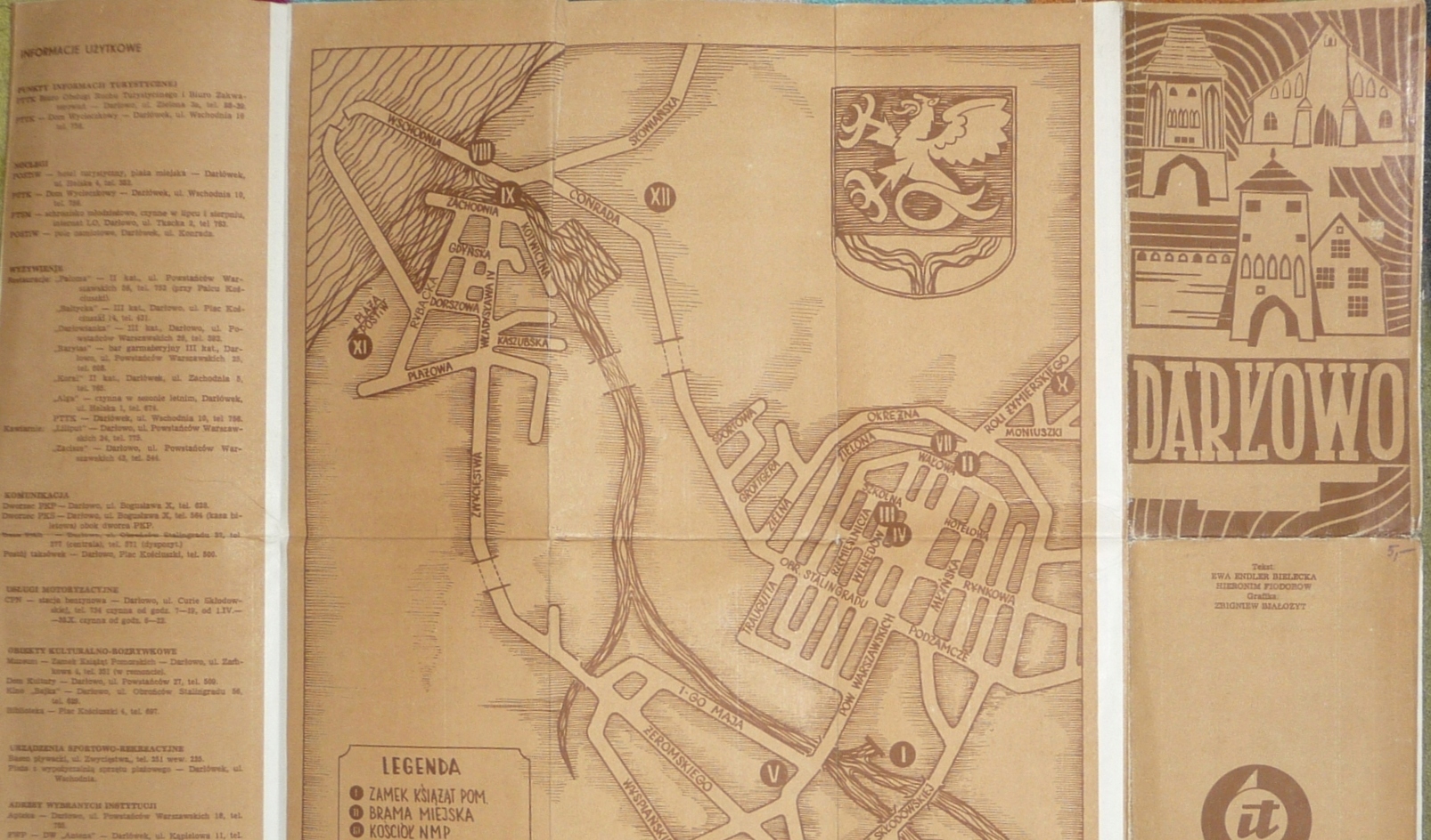 DARŁOWO – rozkładany folder 1973