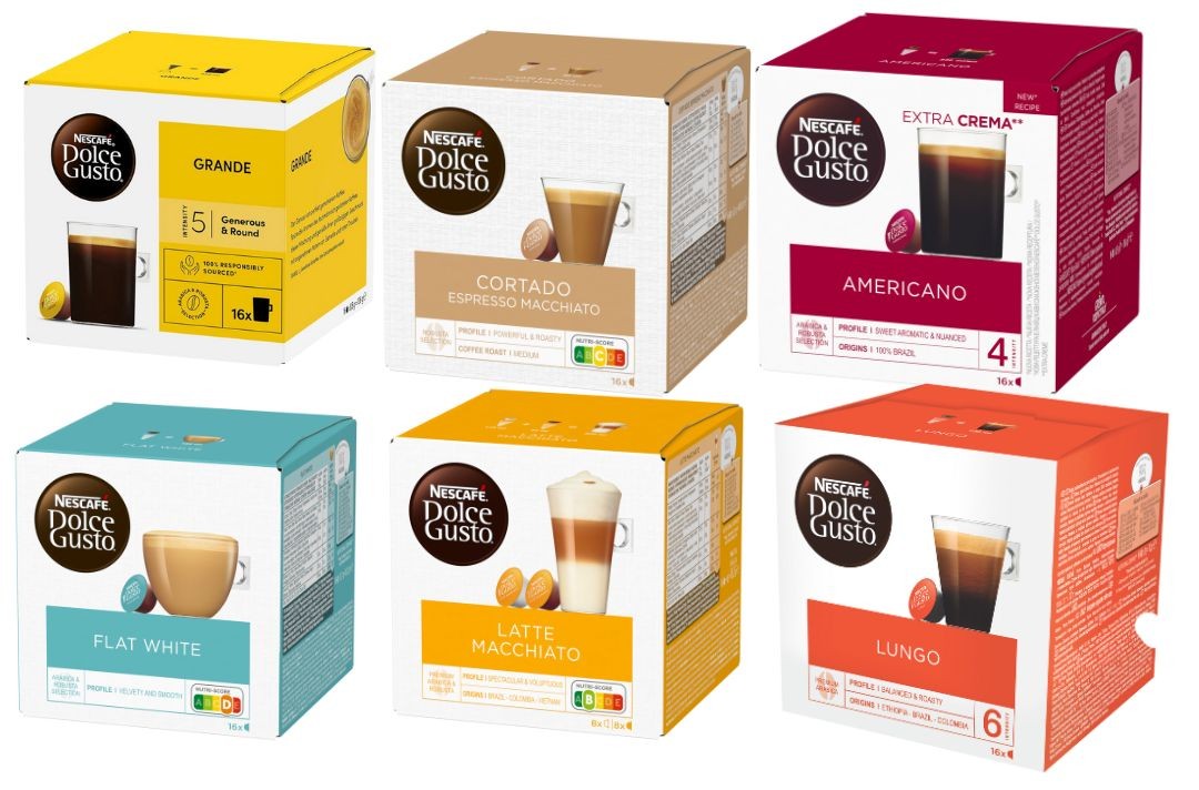 Kapsułki do Dolce Gusto Nescafe Zestaw MIX 96 sztuk 6x16