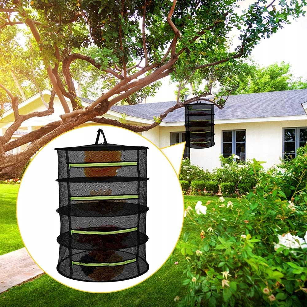 SIATKA DO SUSZENIA, 4-WARSTWOWA SUSZARKA DO ZIÓŁ ROŚLIN MIĘSA Z HACZYKAMI Rodzaj inny