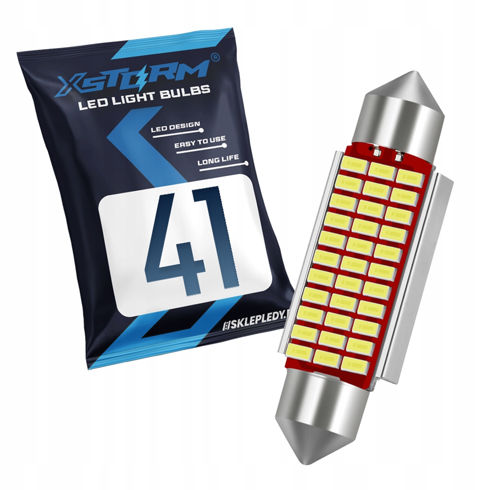Żarówka Led Xstorm 41MM 42MM Rurka 33SMD C3W C5W Canbus