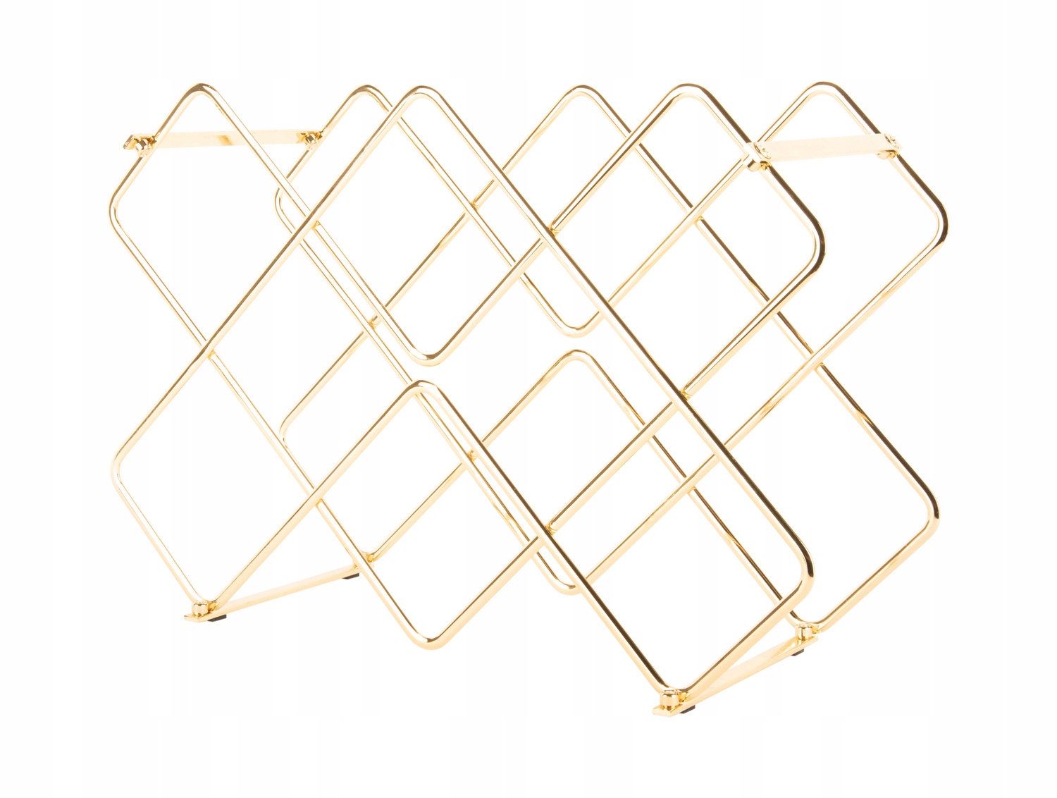 Kovový Zlatý Drátěný Stojan Na Víno Na 8 Lahví Jako Dárek