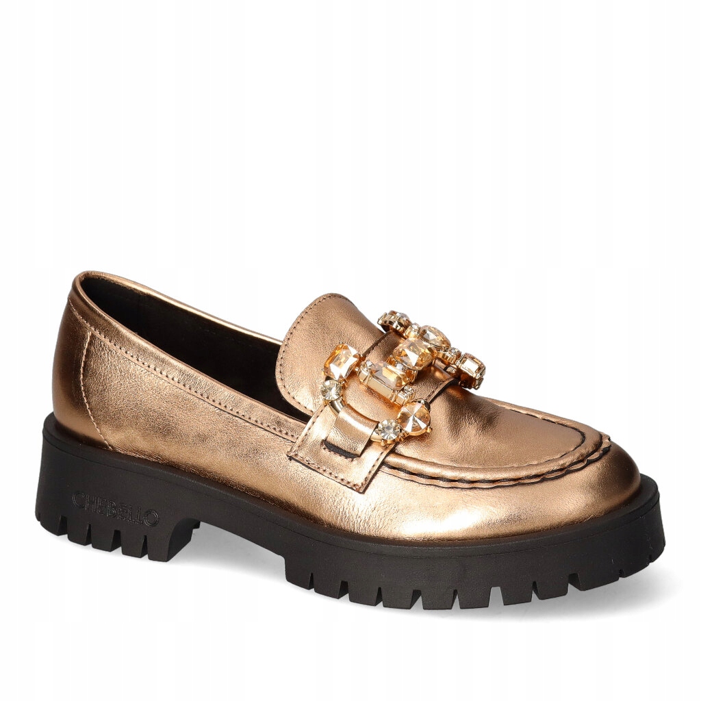 Mokasíny CheBello 4369-487 Zlaté lico 40