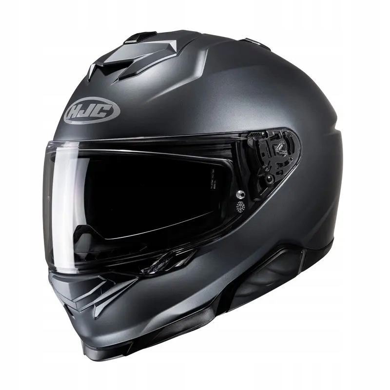 Motocyklová prilba integrálna Hjc I71 Semi Flat Anthracite M
