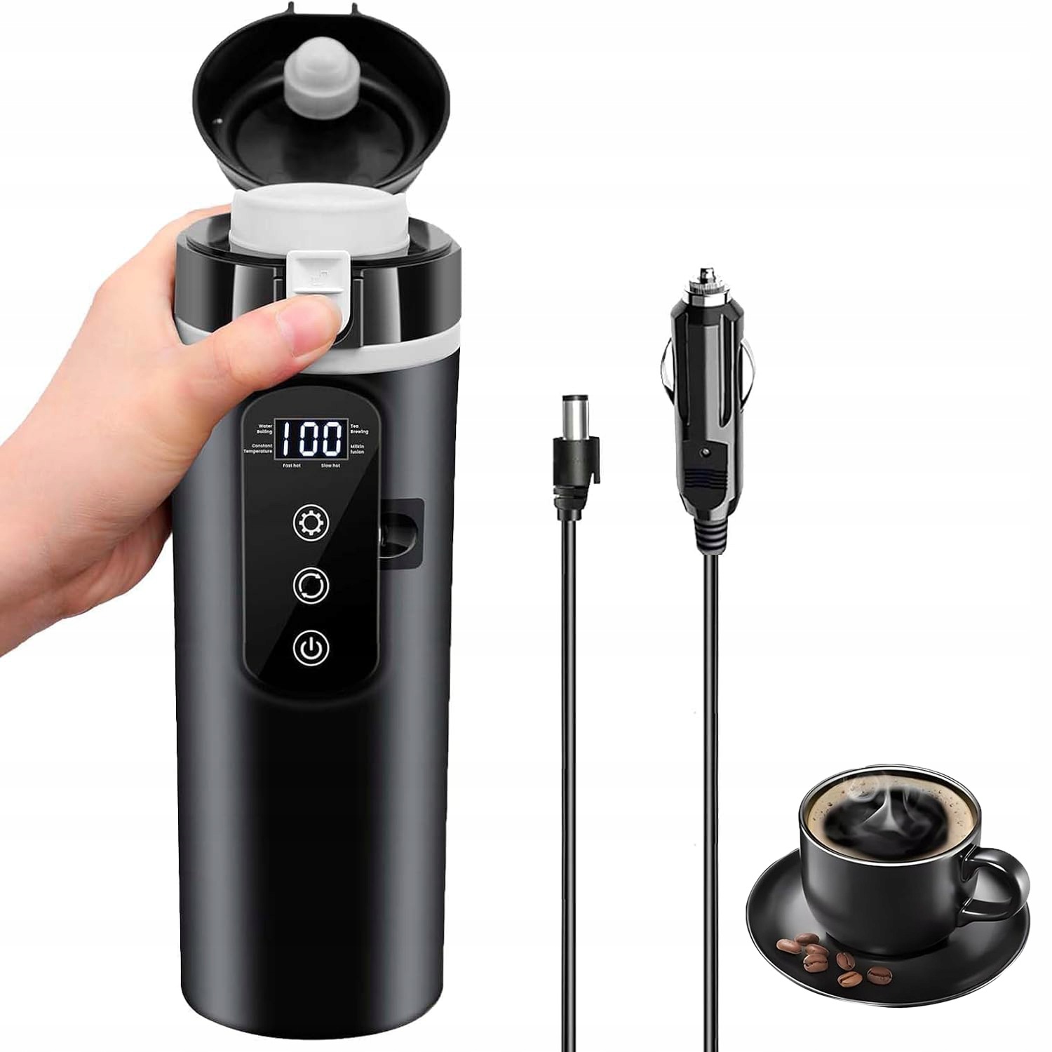Mini Automobilový Vyhřívaný Tepelný Displej 500 ml 12 V 24 V