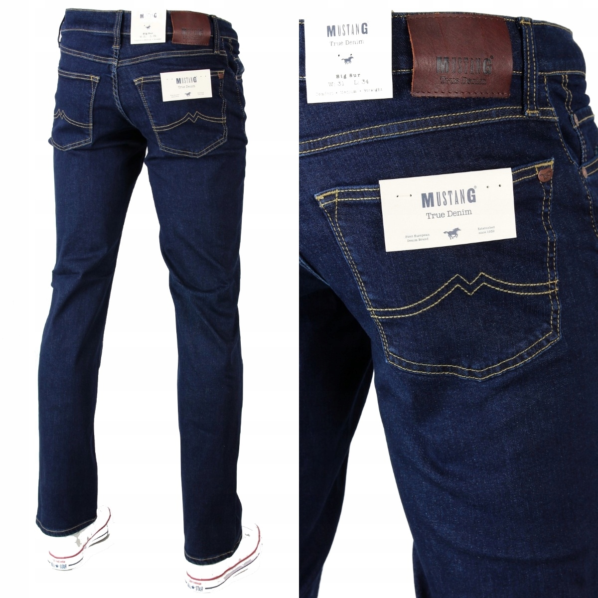 

Mustang Big Sur Straight Proste Jeansy 840 W31 L34