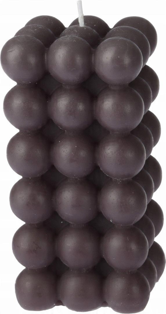 

Świeca Bubble 6xh11,5cm Antracyt Czarna Boho