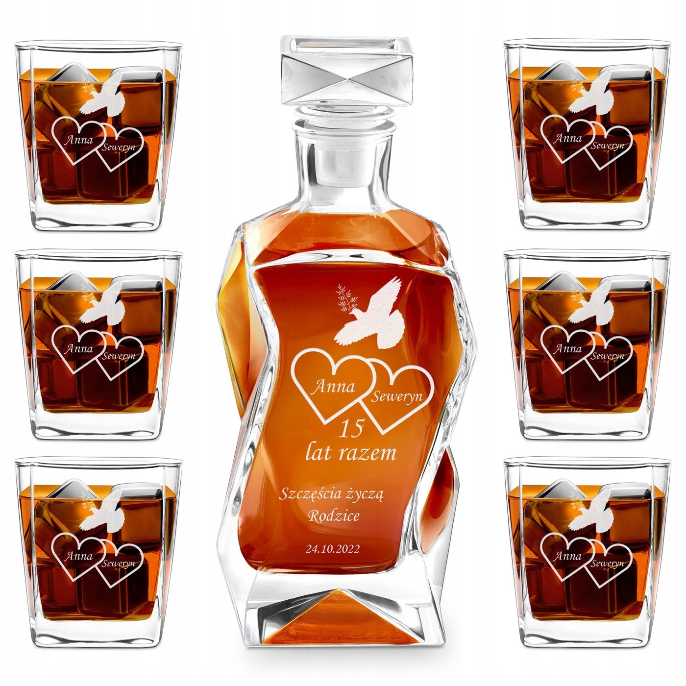 

Na Rocznice Karafka Do Whisky Z Grawerem