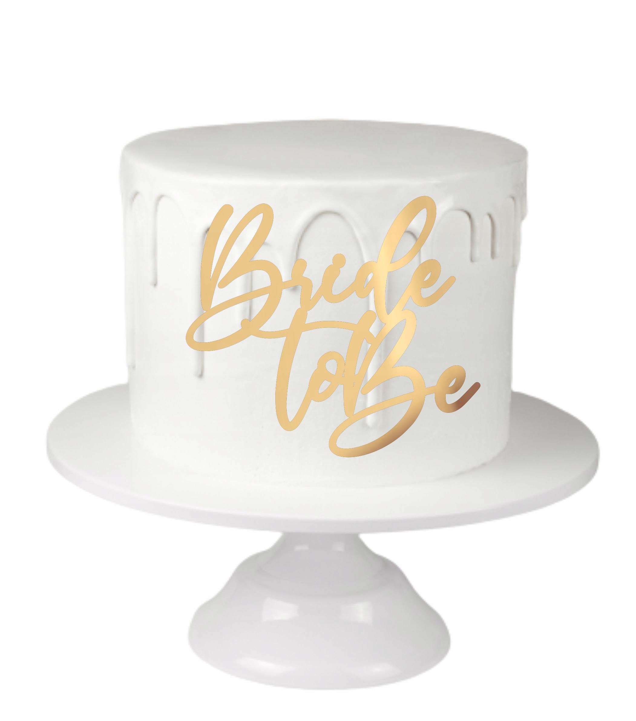 

Topper Na Bok Bride To Be Wieczór Panieński Plexi