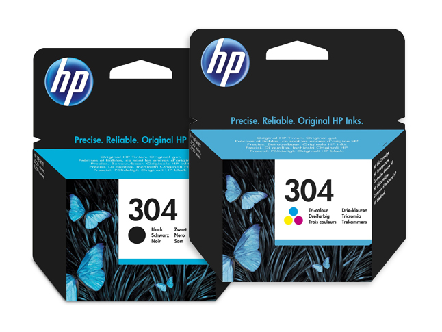 Sada inkoustů 2x Hp 304 černá N9K06AE barva N9K05AE