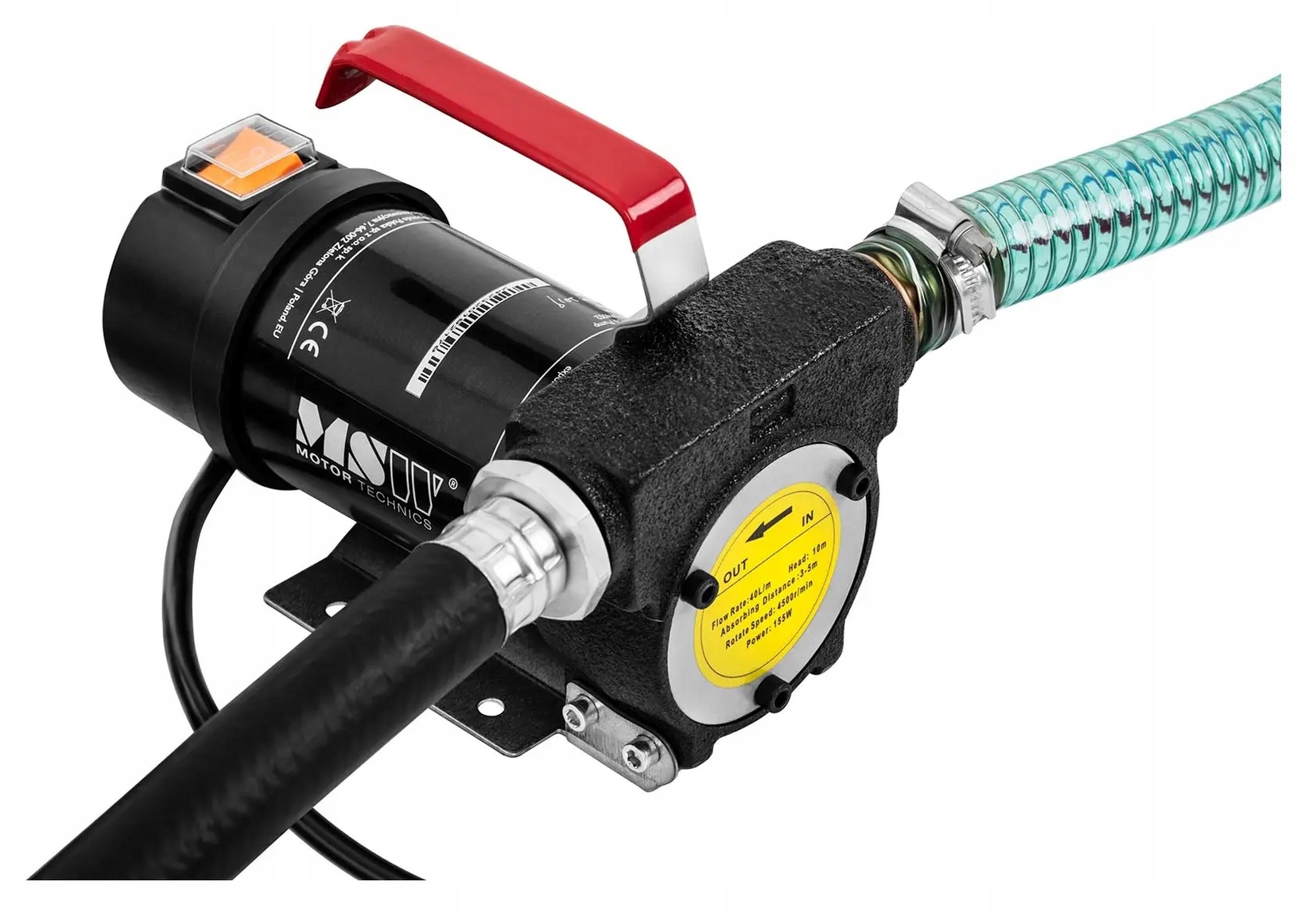 Pompa do oleju i paliwa 12V 40 l/min zestaw MSW MSW-OP40 S2 10060873
