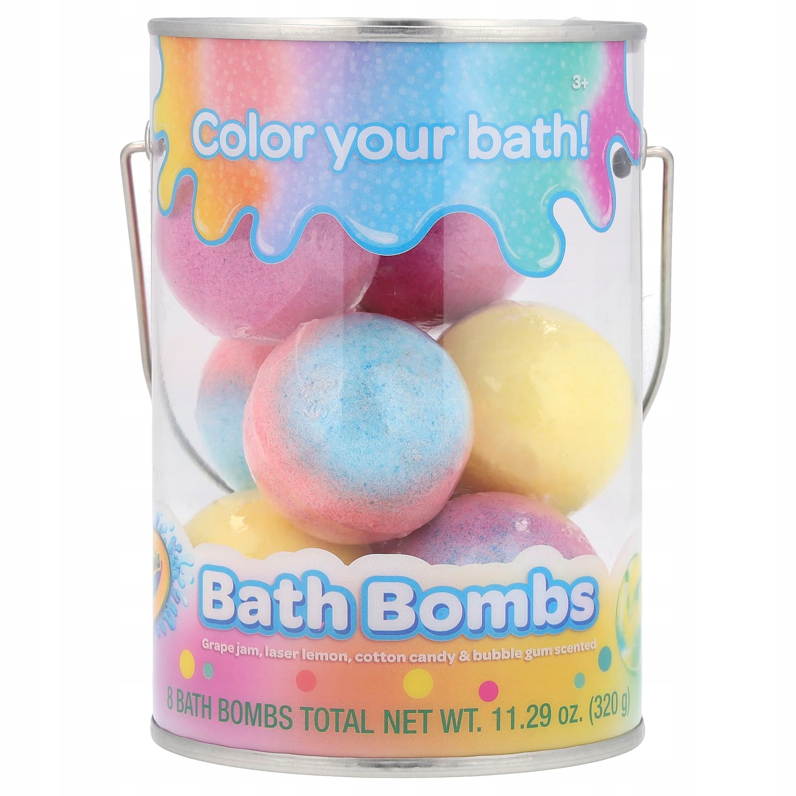 Crayola, Koupelové bomby, 3+, hroznový džem, vůně citron, vata cuk