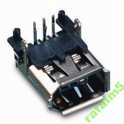 GNIAZDO IEEE Kątowe do druku 6 pin pinów