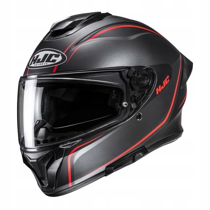Kask motocyklowy Hjc C71 Quez Black/red czarny czerwony Gratisy