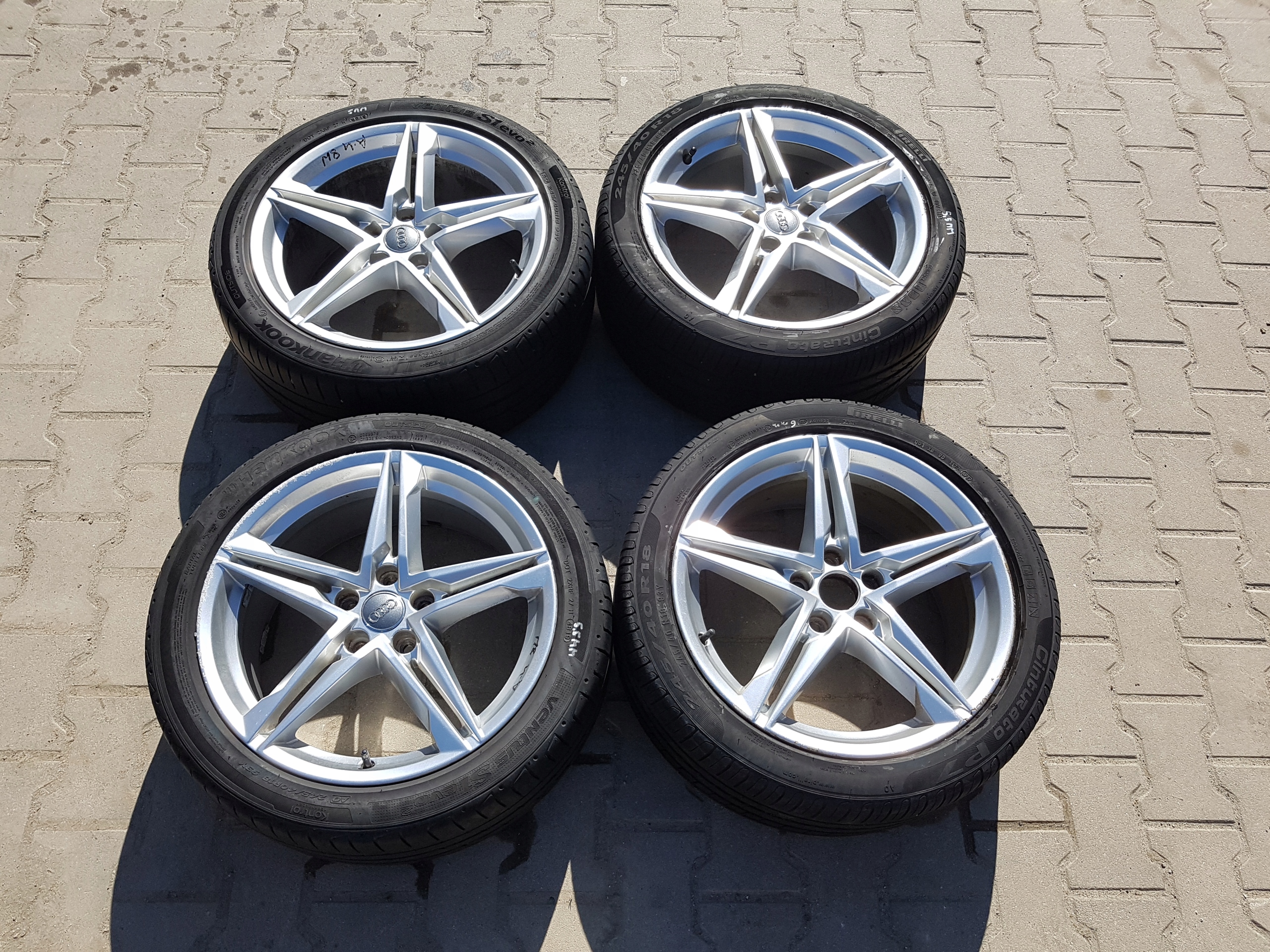 AUDI A4 B9 8W S-LINE wheels discs 8.0Jx18 245/40R18 komplet