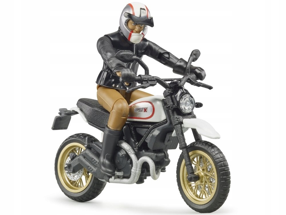 Scrambler Ducati Desert Sled z kierowcą Bruder 63051 Marka Bruder