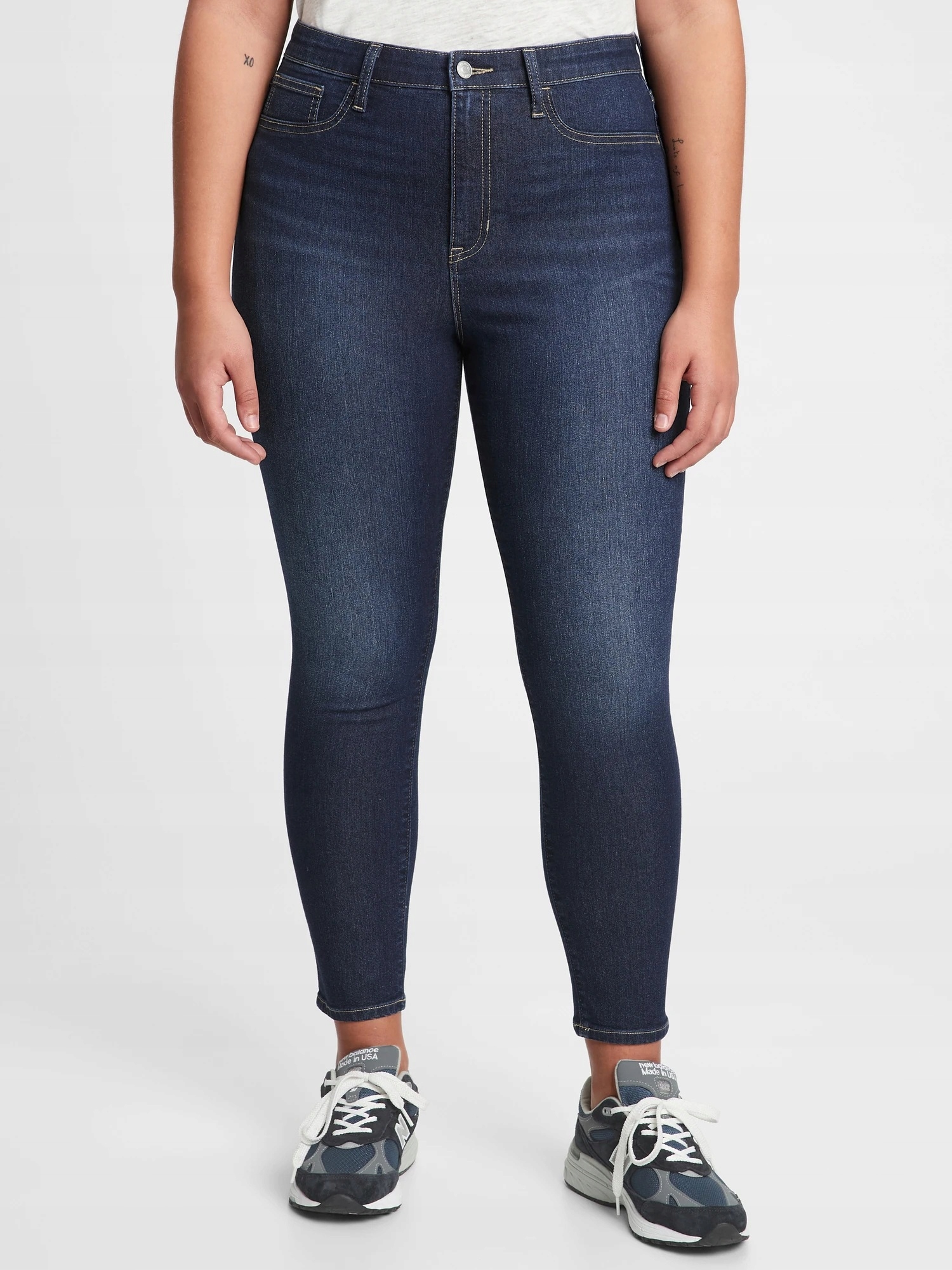 Gap Džíny high rise favorite jegging modrá