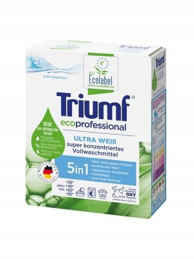 Levně 2x Prášek na praní Triumf White 30 praní 1,8 kg